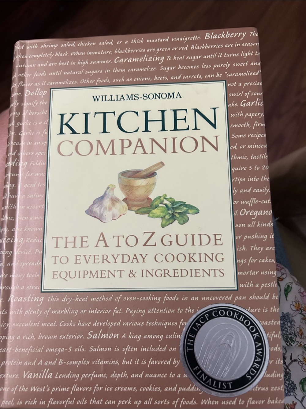Williams Sonoma Kitchen Companion Cookbook — Dusty Rose Cover